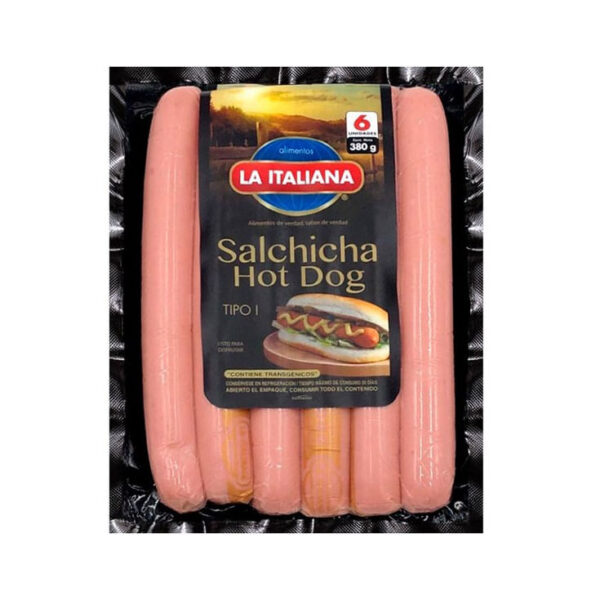 SALCHICHA HOT DOG 380 GR C.22-18 CM (6 UN)