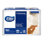 TOALLA PAPEL ELITE DOBLE 150UN 23X23 1TTEC000424