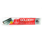 PAPEL ALUMINIO 30 CM X 61 MT GOLDERY