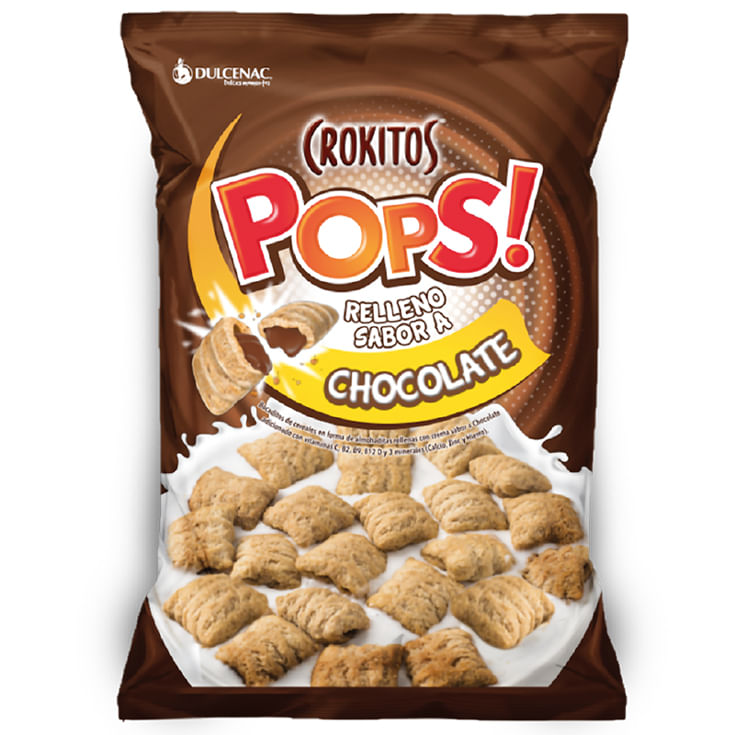 7862104123404 CROKITOS RELLENITAS CHOCOLATE 160 - Imagen 1