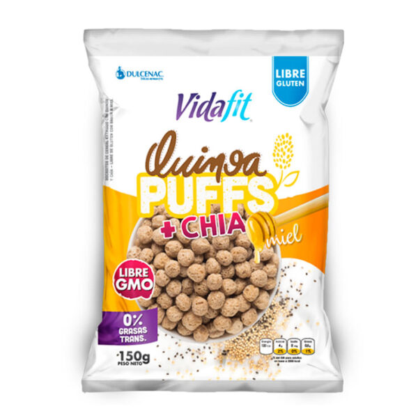 VIDAFIT PUFFS + CHIA MIEL 150GR