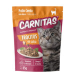 CARNITAS AP GATO TROCITOS EN SALSA POLLO CERDO 85G