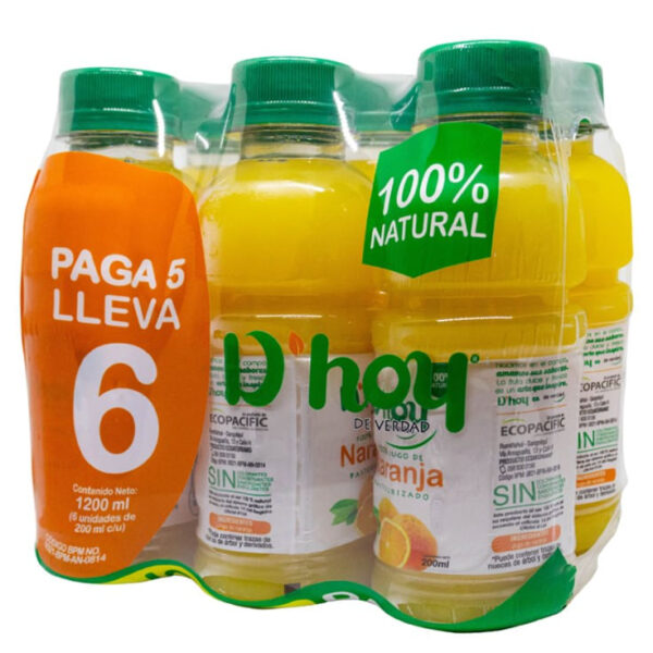 DHOY NARANJA SIX PACK 200ML