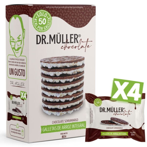 DR MULLER GALLETA SEMIAMARGO ARROZ INTEGRAL 80GR