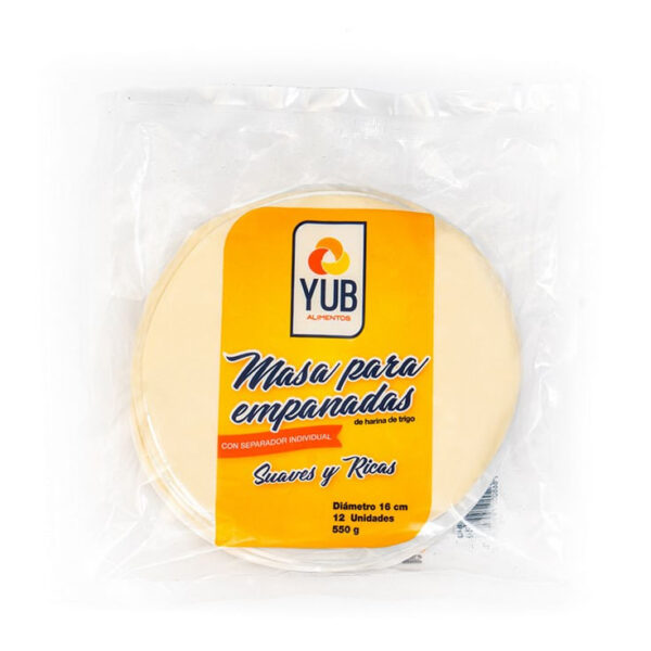 MASA EMPANADAS YUB 12 UND - 16 CM