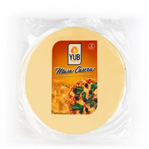 MASA PASCUALINA CASERA YUB 30 CM - 2 UND