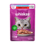 WHISKAS ADULTO ESTERILIZADO ALIMENTO HUMEDO CARNE EN SALSA 85G