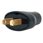 ENCHUFE REDONDO D/CAUCHO C/NEGRO 110V 15A VOLTECK
