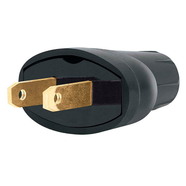ENCHUFE REDONDO D/CAUCHO C/NEGRO 110V 15A VOLTECK