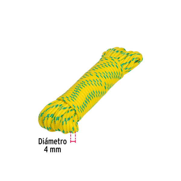 CUERDA POLIPROPILENO 5/32 X15M AMARILLO