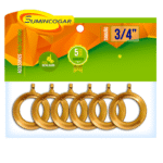 ARGOLLA PLASTICA 3/4PLGDORADA C/6 UNIDAD
