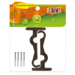 SOPORTE DOBLE CAFE 3/4  X 2 UNI P/TECHO