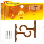 SOPORTE MURO 1PLG AMADERADO X 2UNID