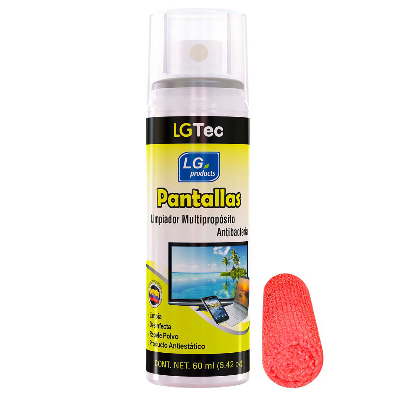 7862117580393 LIMPIADOR DE PANTALLAS Y LEDS 240 ML - Imagen 1