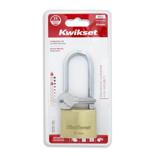 CANDADO PLANO G.LARGO 50MM KWIKSET