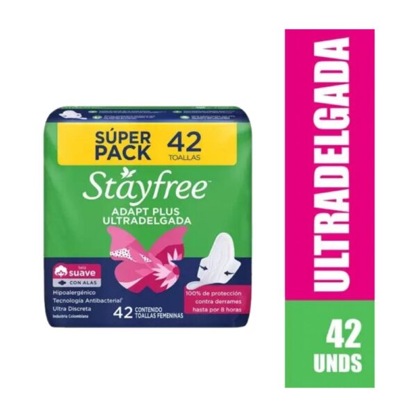 STAYFREE JUMBO ULTRADELGADA PACK X 42 COD:3057