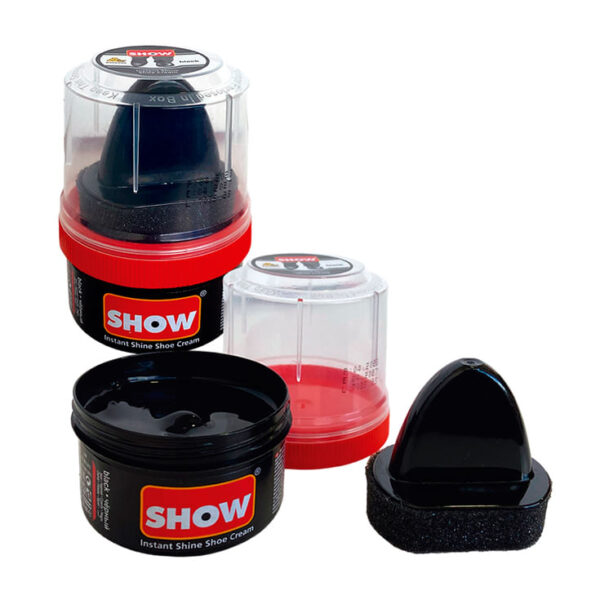 SHOW CREMA ABRILLANTADORA C/ESPONJA NEGRO 50ML