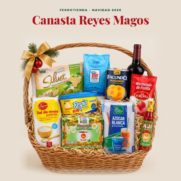 Canasta navideña Reyes Magos de Ferrotienda